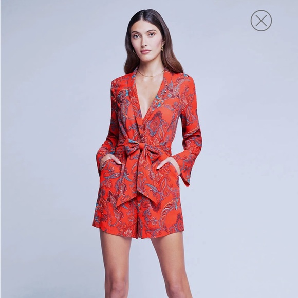 L'AGENCE Pants - L'AGENCE  Paisley romper